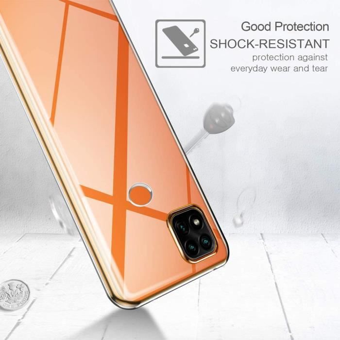 Coque TPU Noir + Film Verre Trempé Pour Xiaomi Redmi 9/9A/9C - HQSELECTION - Neuf