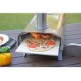 Four à pizza granulés bois BIGHORN - Portable - Plaque céramique - 460°C - Argent-3