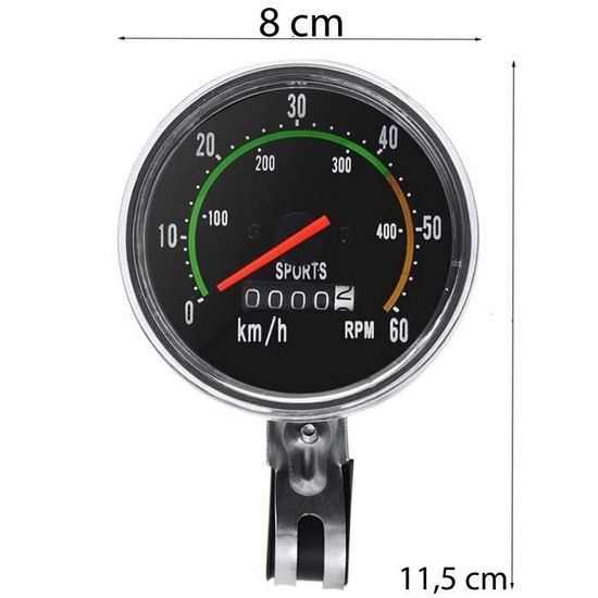 Compteur De Vitesse Vélo Étanche Avec Écran LCD - Odomètre Distance Et Vitesse