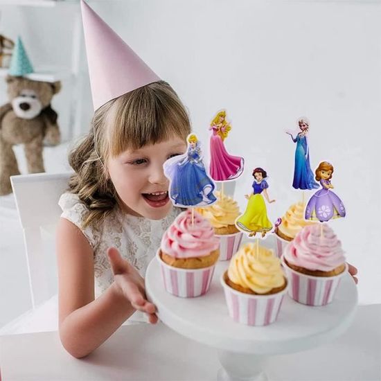 Rose Or Papillon Mariage Gâteau Topper Feuille d'Or Joyeux Anniversaire Cupcake Topper Pour Fête d'Anniversaire Gâteau Décorations Baby Shower | FR