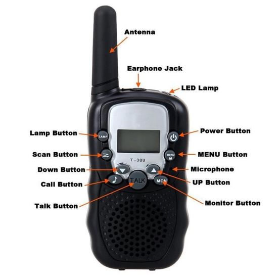 Talkpod Talkie-Walkie Enfant Lot De 2 – Rechargeable, PMR446 Longue Portée, Idéal Pour Jeux Et Camping (Rose + Vert)