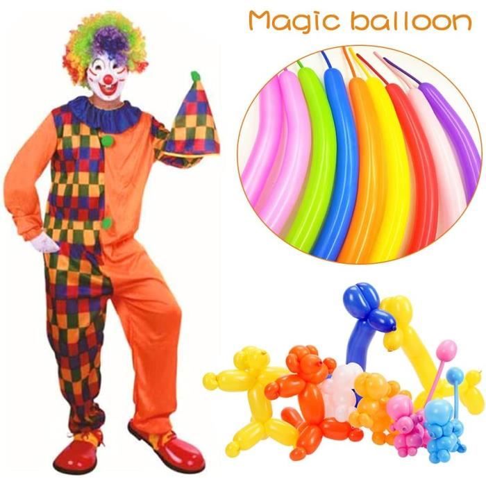 Lot De 100 Ballons À Modeler Longs Ballons Colorés À Gonfler + Pompe À  Ballon (Couleur Aléatoire) Pour Anniversaire D'Enfant[n1438] - Cdiscount  Maison