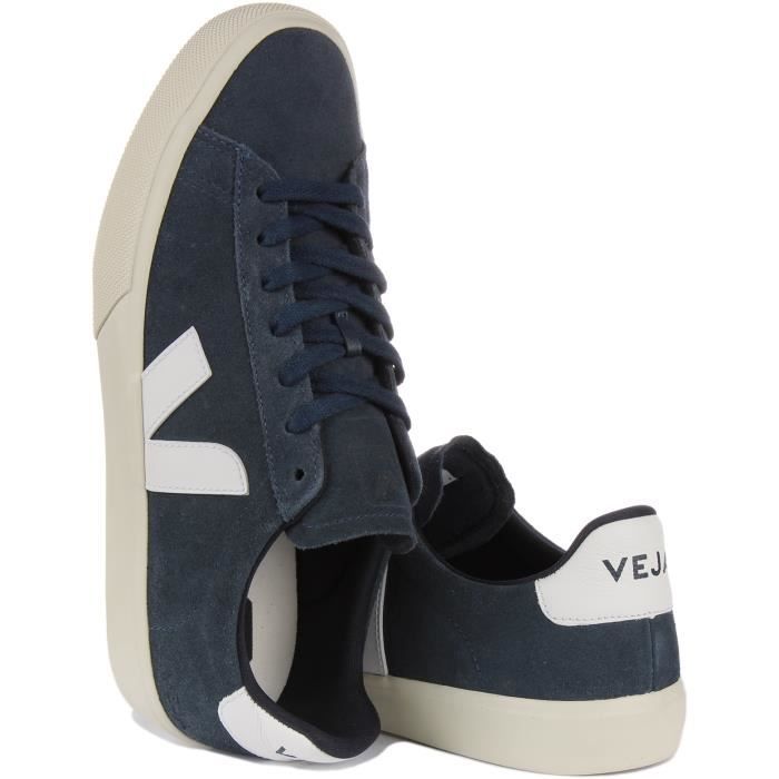 Baskets Veja Campo en daim pour femmes Marine Blanc Taille 41