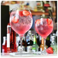 Lot 6 Verres à Gin & Eau Krosno Harmony 700 Ml - Verre Transparent, Lave-vaisselle, Élégant
