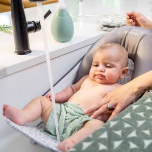 Fauteuil transat de bain bébé plastique rigide blanc owls - Toilette de bébé