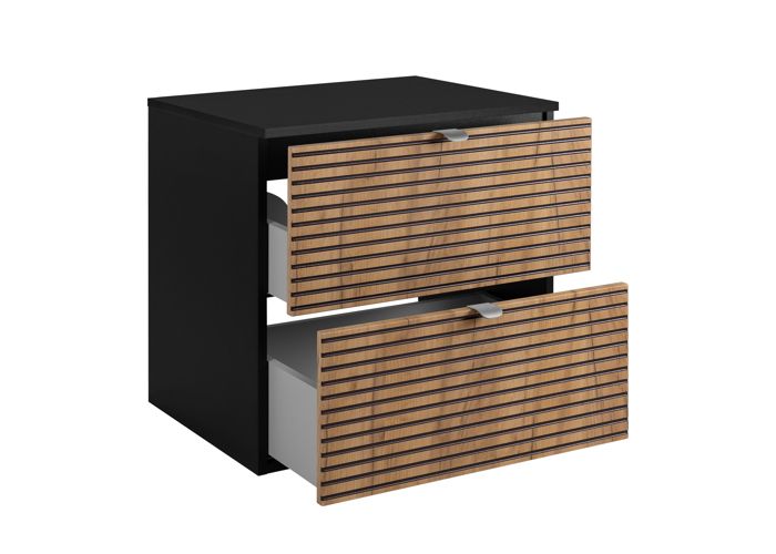 7HOUSE Scaffale Modulare In Bambù 2 Livelli – 60x57x20 Cm Per Bagno E Cucina | Mobile Con Foro Sifone, Design Naturale