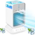 Climatiseur portatif - MARSEE - Pulvérisateur à trois têtes - 3 vitesses - Réservoir 200 ml - Batterie 2000 mAh VENTILATEUR