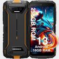 DOOGEE S41 max Smartphone Robuste 5.5" écran 16Go + 256Go IP68 Etanche 13MP Batterie 6300mAh Téléphone Double SIM 4G NFC GPS Orange-0