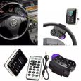 Transmetteur FM Bluetooth Kit voiture lecteur MP3 Volant USB - SD - MMC mains libres-0