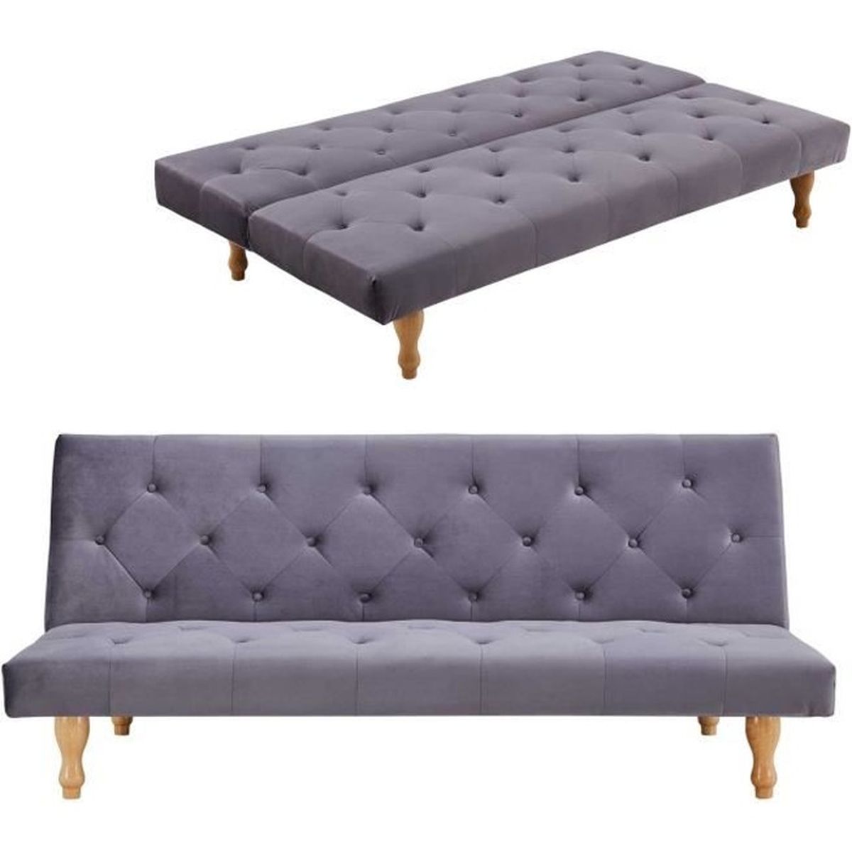 Banquettes clic clac convertibles 3 places avec coffre de ...