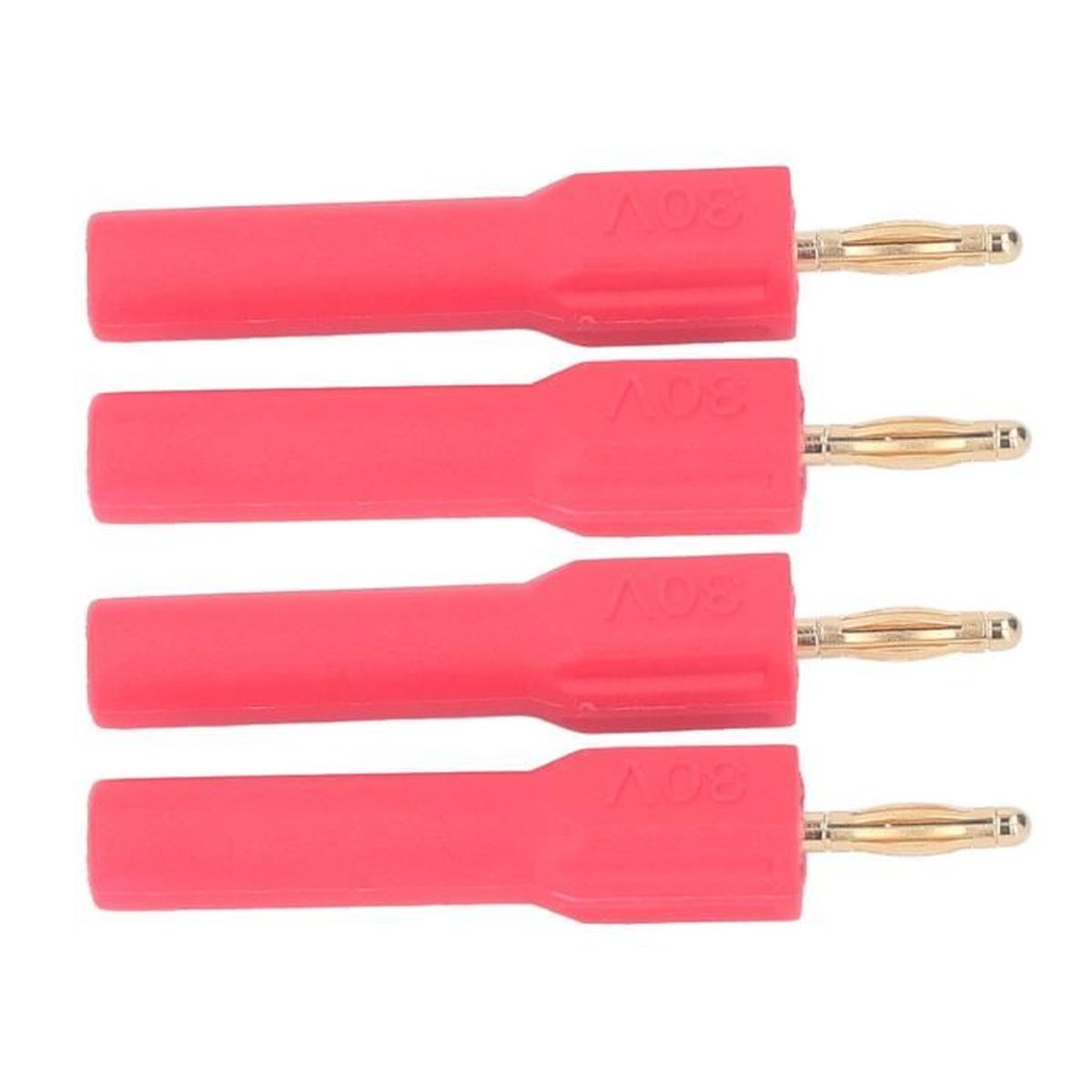 Vegena 20 Fiches Banane Plaquées Or - Connecteurs 4mm Pour Câbles Enceintes Et Amplis