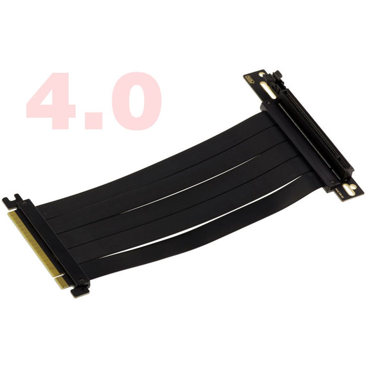 Riser PCI Express Gen 4.0 Droit 50mm - Extension X16 Mâle Vers Femelle, Bande Passante 256 GT/s