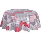 BRAND Habitable - Nappe en toile cirée ronde HYTTE - Diam. 135 cm - Rouge