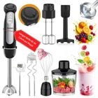 FATABETA Mixeur Plongeant Multifonction 9-en-1 1100W - Batteur Électrique - 21 Vitesses+Mode Turbo - Hachoir / Masheur / Mousseur