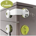 Securite Placard Enfant Bloc Porte Securite Bebe Securite Enfants Bloque Porte Sécurité Bloc Tiroir 8pcs(Vert).