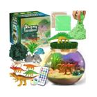 Cadeaux dinosaures pour garçons, ensemble de terrarium de jouets de dinosaures à faire soi-même,Kit d'artisanat âgés de 4 5 6 7 8-12 - Jeux - Jouets