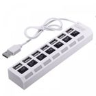 HAPPYHOMY Externe Multi 7 Ports Usb Hub Haute Vitesse Usb 2.0 Hub On / Off Hub Usb Splitter Pour Ordinateur Périphériques Accessoires
