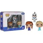 Figurine - FUNKO - Pack de 3 mini figurines - La Reine des Neiges - Anna, Elsa et Olaf - 4 cm