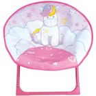 Siège lune pliable pour enfant - FUN HOUSE LICORNE - H.47 x l.54 x P.42 cm - Rose