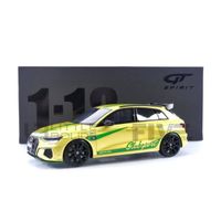 Voiture Miniature de Collection - GT SPIRIT 1/18 - AUDI S3 MTM - 2022 - Yellow / Green - GT891