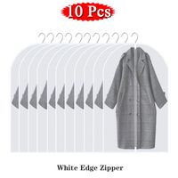 60x100cm - 10 pcs blancs - Housse Vêtements Suspendus Vêtement Robe Vêtements Costume Housse Anti Poussière S