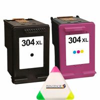 Multipack 2 cartouches d’encre qualité premium pour imprimante HP ENVY 5010 5020 5030 5032 5034 5052 5055