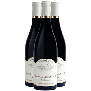 VIN ROUGE Domaine Olivier Guyot Chambolle-Musigny 1er Cru Les Baudes 2021 - Grand Vin Rouge de Bourgogne (3x75cl)
