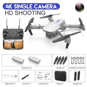 DRONE Sac blanc 4K 2B - Drones avec caméra HD grand angl