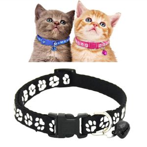Mengqiy 12pcs Collier de Chat Set r/églable Collier de s/écurit/é Cloche Collier Chat Chat Chaton avec Bande r/éfl/échissante Boucle de lib/ération Rapide