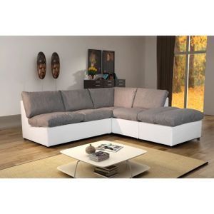 Canapé Dangle Modulable Avanti Grisblanc Achat Vente