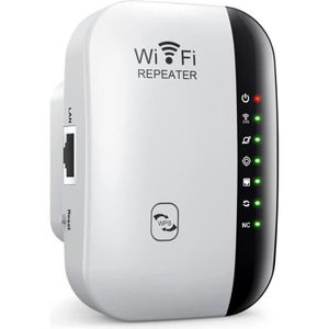 MODEM - ROUTEUR Amplificateur WiFi sans Fil Puissant \u2013 Repeteur WiFi 300Mbps, WiFi Booster, WiFi Extender Facile à Installer avec Bouton[O304]