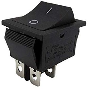 Acheter Interrupteurs à bouton-poussoir SPST marche/arrêt noirs, 5 pièces,  10x15mm, boutons d'alimentation KCD1, interrupteur à bascule