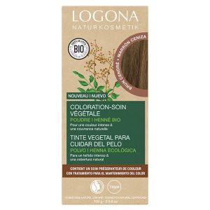 COLORATION Logona Coloration-soin brun cendré 100g