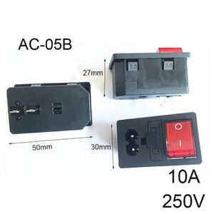 CONNECTEUR SECTEUR 1PCS AC-05B Prise électrique LED 3 broches IEC320 