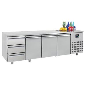 Réfrigérateur tiroir 700 TABLE RÉFRIGÉRÉE 3 PORTES 3 TIROIRS