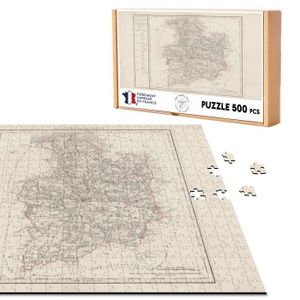 PUZZLE Puzzle Classique 500 pièces 35 Ille et Vilaine Rennes Département Carte Ancienne France Région