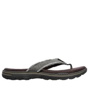 sandale skechers homme brun