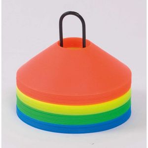 Visiodirect Kit de 40 coupelles Blanches et Bleues avec Support Orange Coloris Jaunes