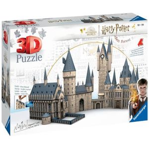 CubicFun, Harry Potter Le Château de Poudlard, Jeu de construction, Puzzle 3D, 197 pieces, a partir de 8 ans