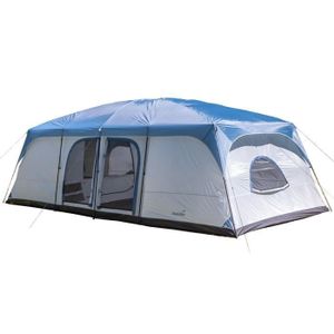TENTE DE CAMPING Tente familiale Skandika Tonsberg 10 pour 10 Personnes - Tente de Camping avec Tapis de Sol Cousu, 2 cabines, toit panoramique