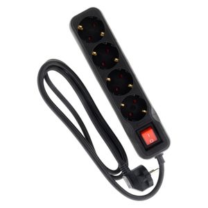 Ewent EW3871 Multiprise Bureau Noir Compact USB-C