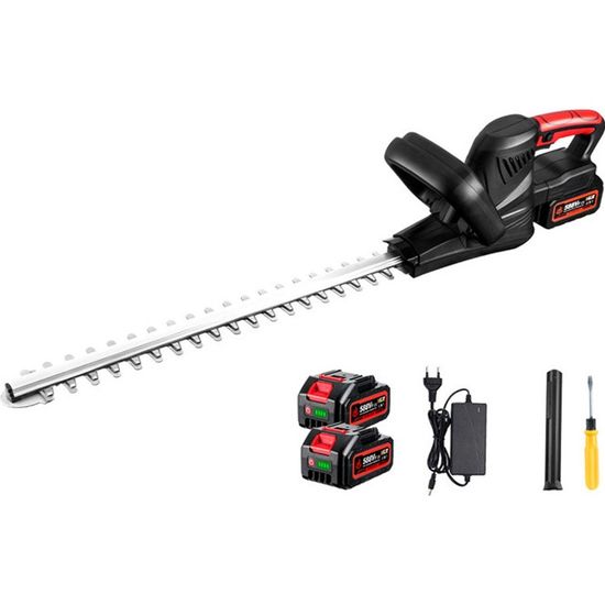 Taille-haie Électrique sans fil 20 V Batterie 2 A avec Lame à Double Action 510 mm