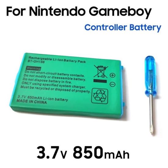 Batterie Rechargeable 850mAh Pour GameBoy SP Et DS Fat - Neuf Scellé