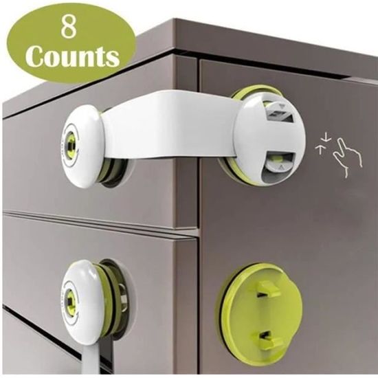 10pcs verrous de sécurité pour enfants,Sans outils ni perçage 10pcs verrous de sécurité pour enfants,Sans outils ni perçage