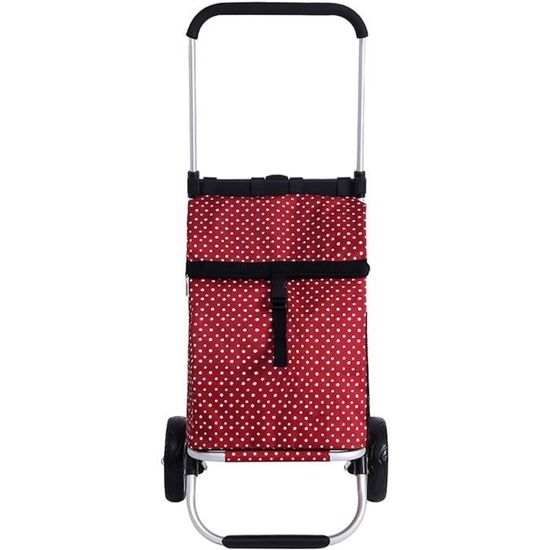 Chariot De Courses Pliable Avec 2 Roues,leger Impermeable Caddie De