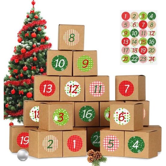 Calendriers de l'Avent, DIY Boîtes pour Calendrier de l'Avent à Remplir