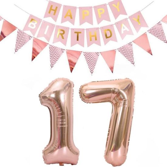 Ballon 13 Ans Anniversaire Or Rose - Décoration Anniversaire Rosegold