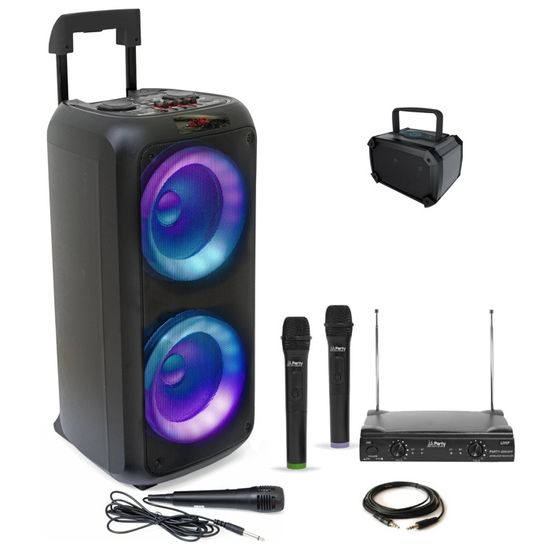 Enceinte Karaoke Lecteur CD USB Bluetooth 300W Madison MADHP300CDSB