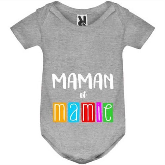 Body Bebe Manche Courte Bebe Garcon Gris Maman Et Mamie Gris Cdiscount Pret A Porter
