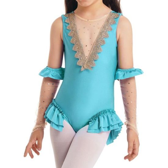 Justaucorps Danse Fille HUAANIUE - Sans Manches Diamant